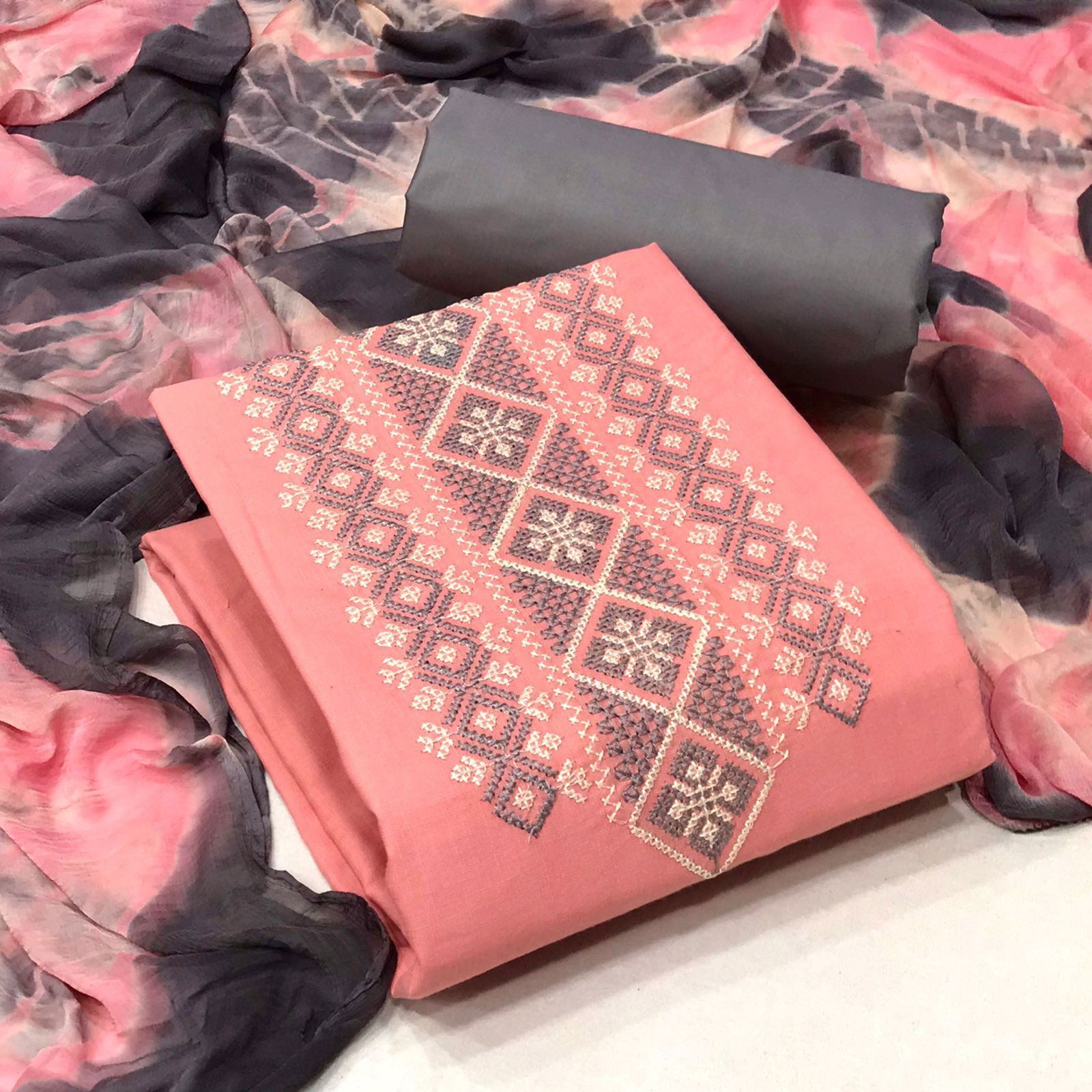 Tcvn Jiva Latest Designer Ethnic Wear Cotton Heavy Dress Material Collection